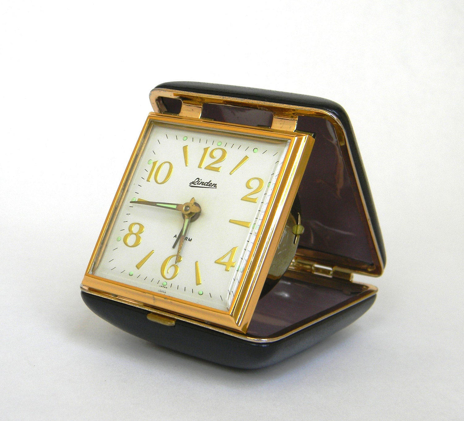 mechanical Travel Alarm Clock Linden Japan by Mylittlethriftstore