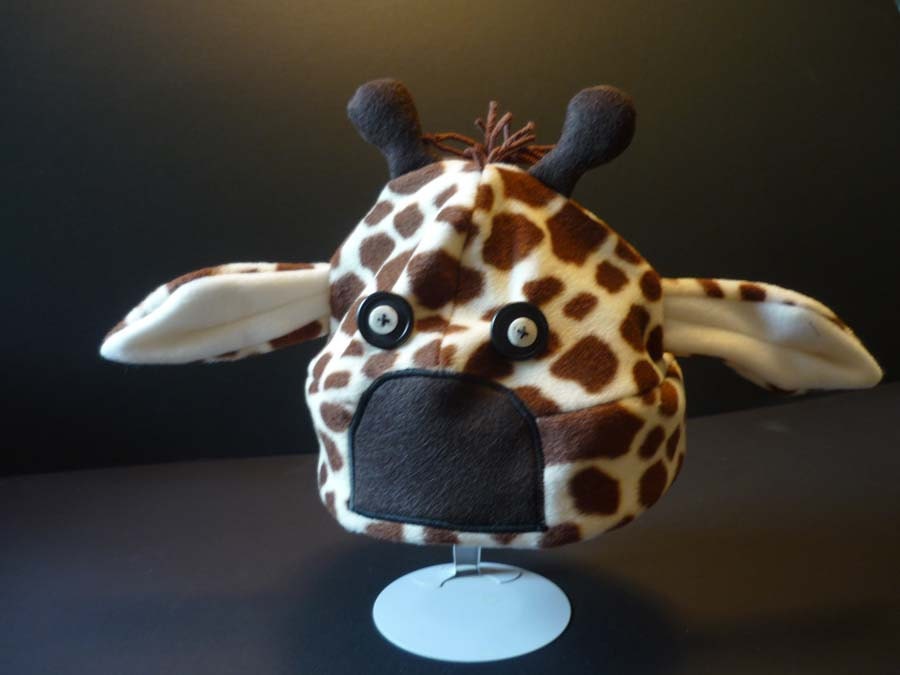 Giraffe polar fleece hat