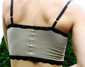 Camisole Lingerie Lace & Cotton "Calliope  Bralette" - lingerie made to order