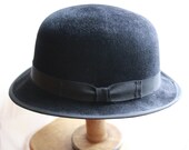 Men's Hat Classic Bowler Derby in Black - Made to Order