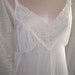 Vintage White Nightgown Negligee Bridal Size Medium Wedding