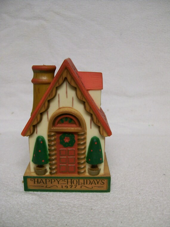 Vintage Hallmark ORNAMENT 1977 Happy by FabVintageEstates on Etsy