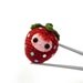 Strawberry Baby MochiQtie - Crochet Amigurumi mochi size mini toy doll