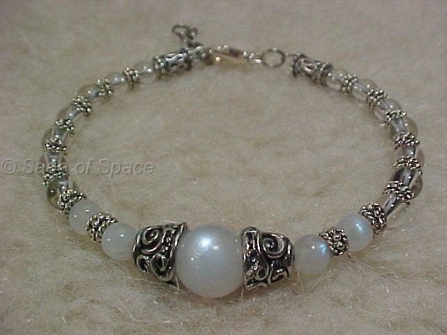 Rainbow Moonstone Wish Bracelet - Energy Intention Wishing Bracelet ( Metaphysical Spiritual Prayers Hopes Dreams)