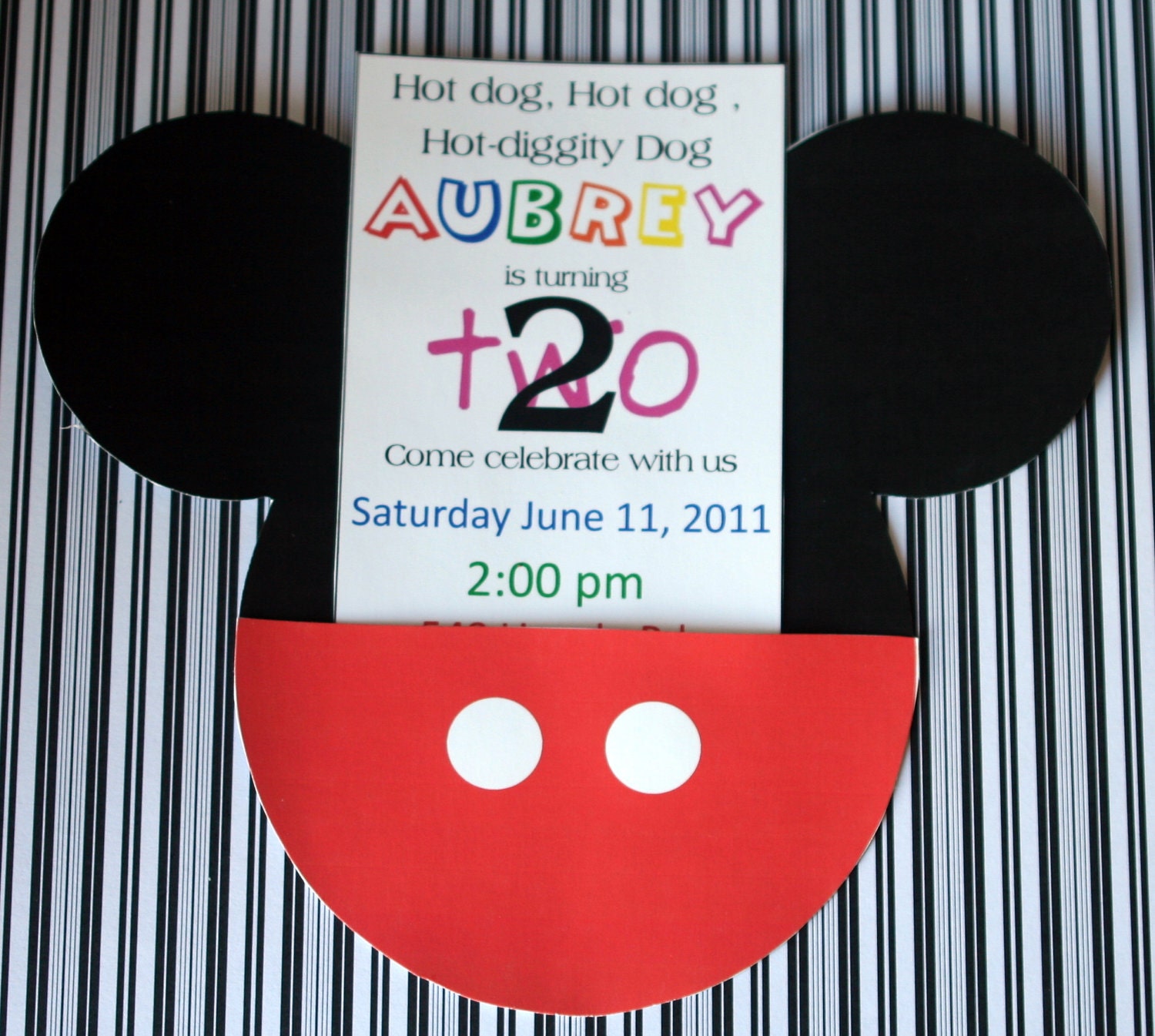 MICKEY MOUSE Clubhouse Birthday Invitation-PDF Il_570xn