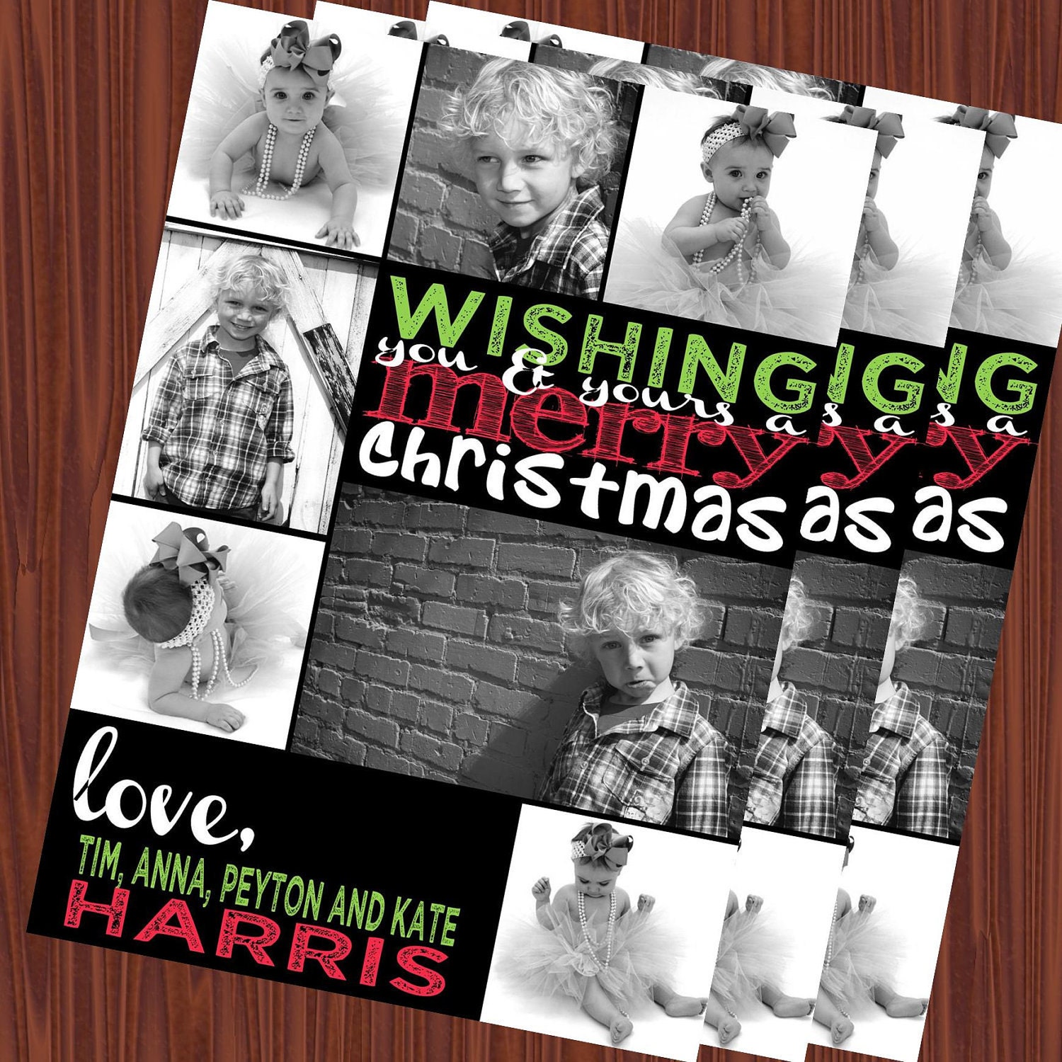 Christmas Cards- Photo Cards-Holiday Cards Printable JPEG Il_570xn