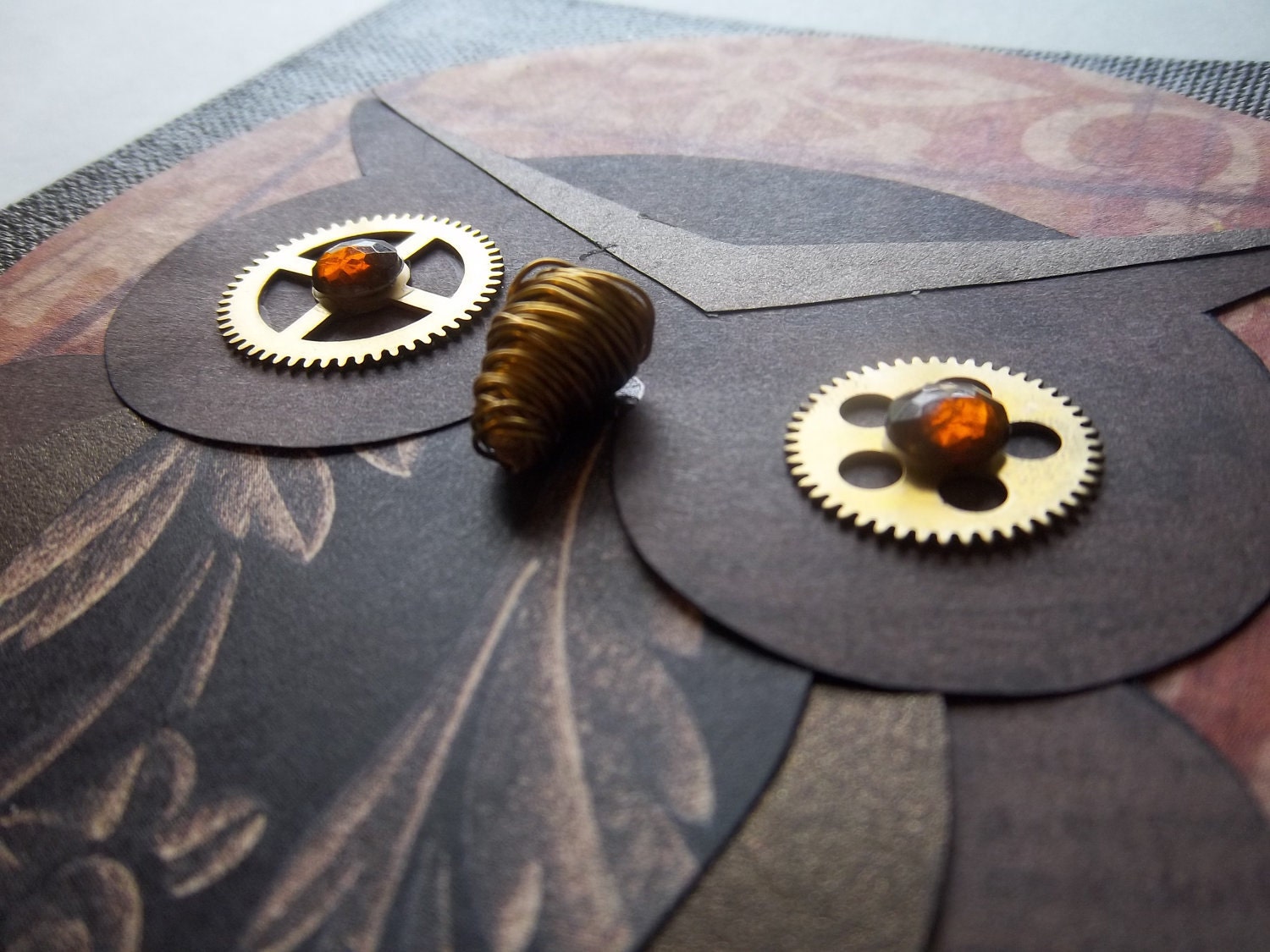 Vintage Steampunk Owl