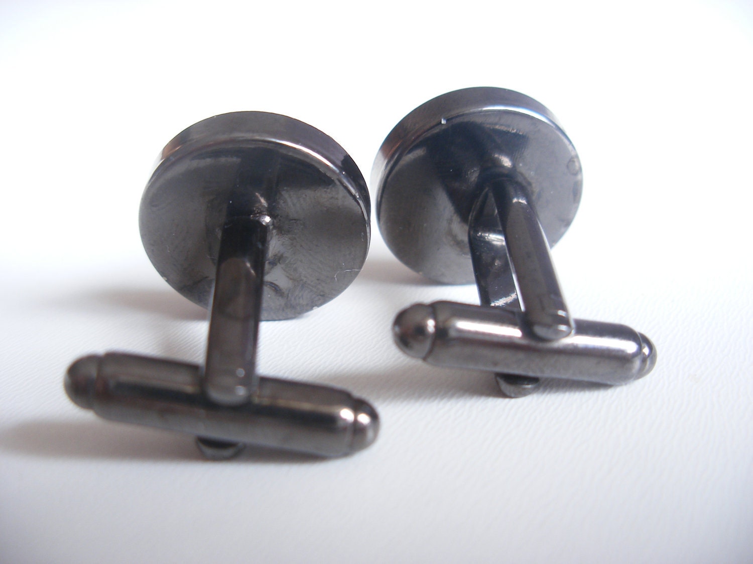 Unique SUIT UP Cufflinks using Real Vintage Typewriter Text- Mens Fashion Black and White Cuff Links- How I Met Your Mother Gift for Him