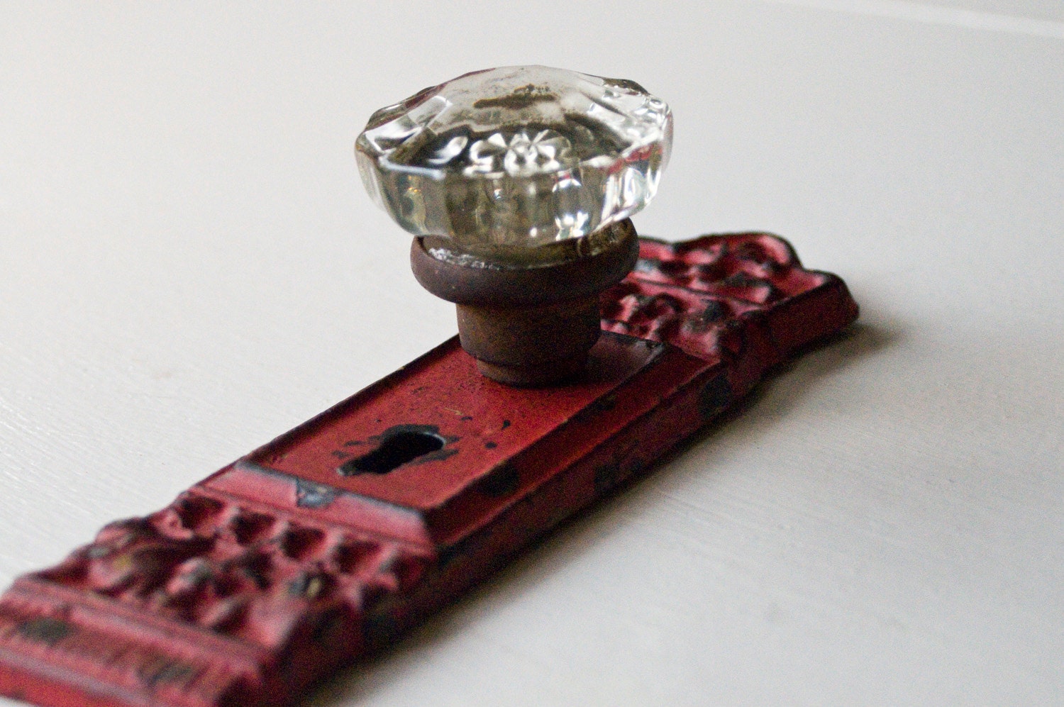 Items similar to Vintage Crystal Door Knob Hook on Etsy