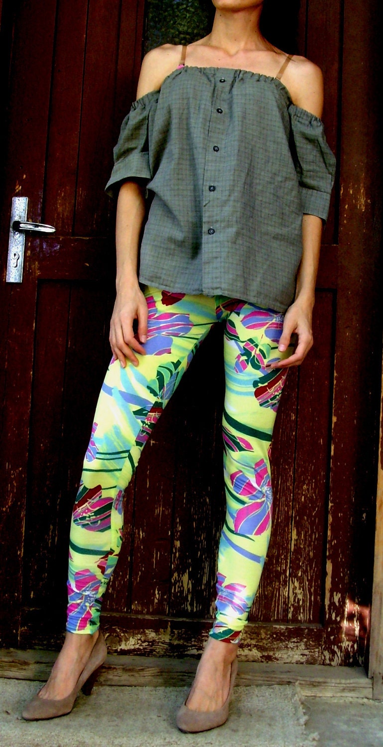 10% discount with coupon code cvetinka10 Low Waist Sexy Floral hot colors Yoga Leggings Fits SIZE XS/S