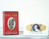 Antique Cigarette Tins, Prince Albert and Dyck Van