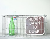 Vintage Metal Grocery Basket