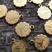 Raw Brass Zodiac Charms 12 pcs
