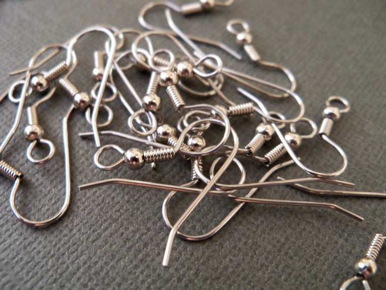 Surgical Stainless Steel Ear Wires 15 pairs