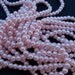 Pink Glass Pearls, 6mm, 15 inch strand