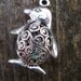 Silver Penguin Charms, Large, 3-D, Antiqued Silver, 2 pcs