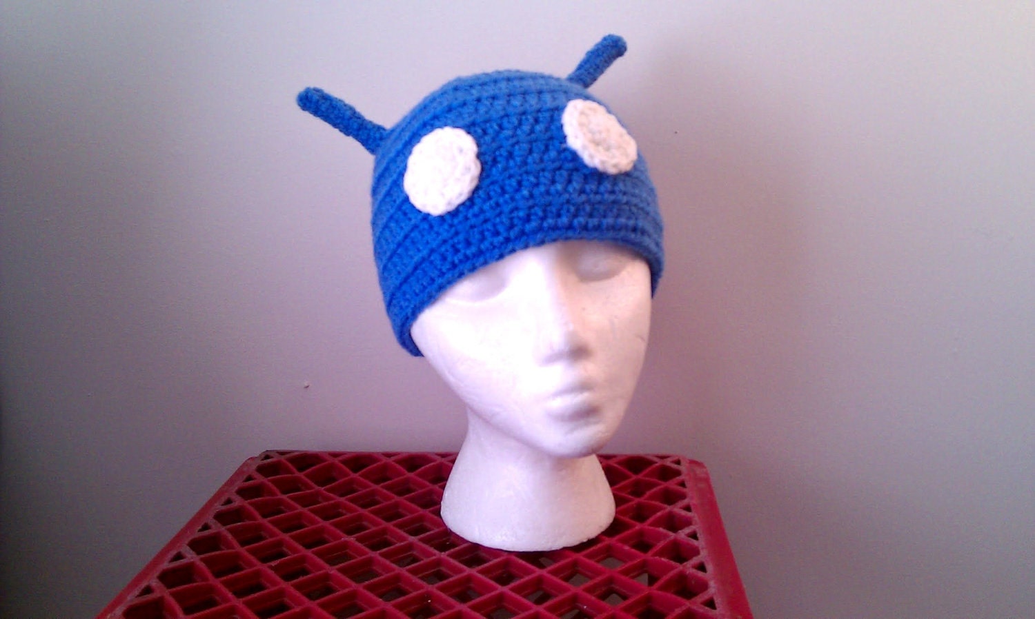 Android Beanie light blue