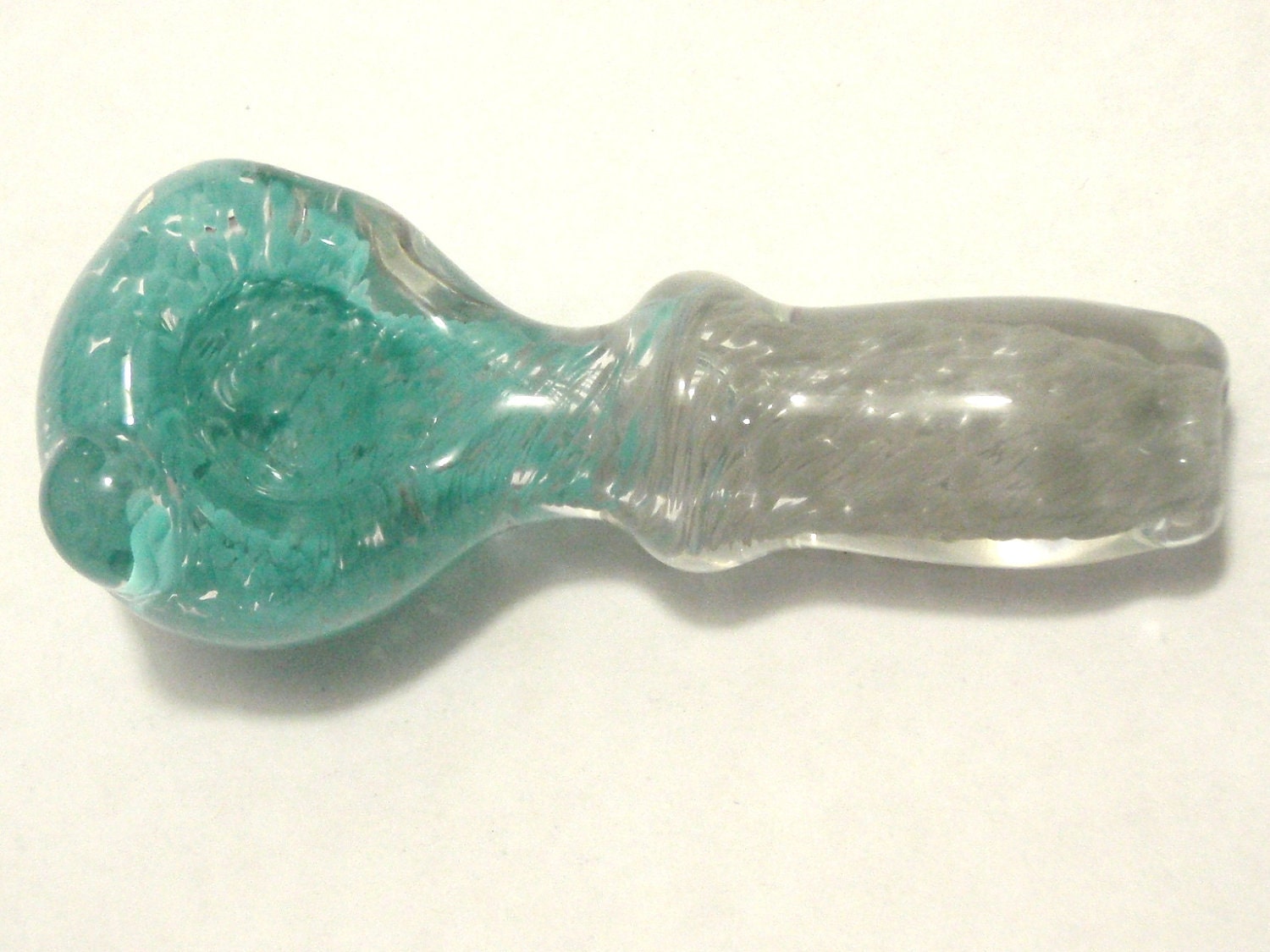 Hand Blown Glass Pipe lampwork Pipe - Inside Out - Thick Walled