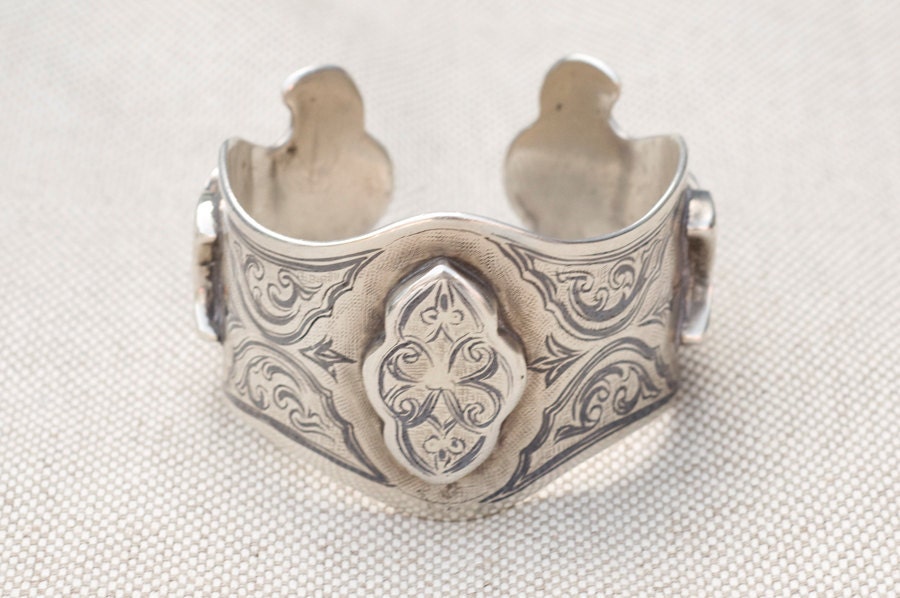 Old niello silver Aghanistan bracelet (layaway available)