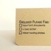CLEARANCE Mini Note Cards in Kraft, Hand Stamped, 3x3 Inch Heavy Card Stock - Set of 6 Cards