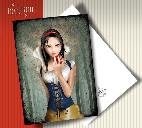 Postcard "BIANCANEVE" (Snow White)