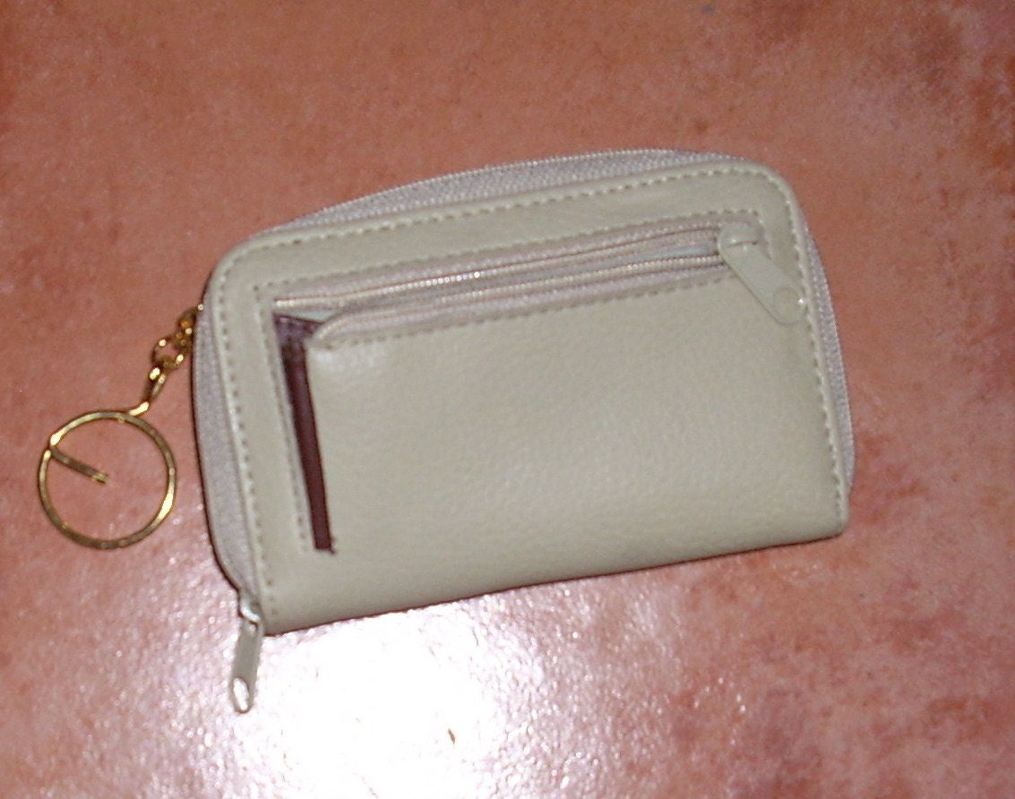 Cute Tan Coin Credit Card Key Chain