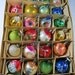 Antique Mercury Glass Ornaments Set/24 Vintage Feather Tree Christmas