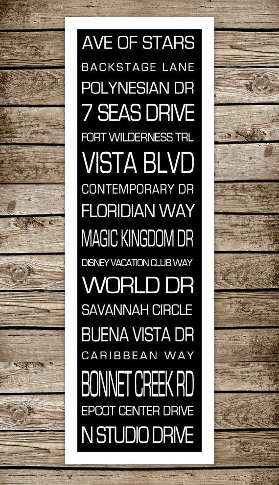 Disney World // Orlando Destination Print