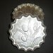 Seven Vintage Aluminum Thistle Coasters SALE