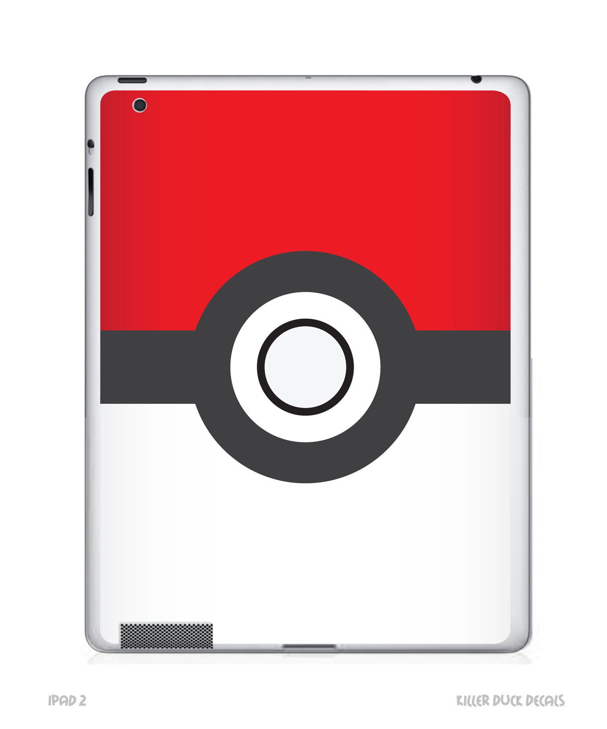 Pokeball iPad 2 Decal Skin