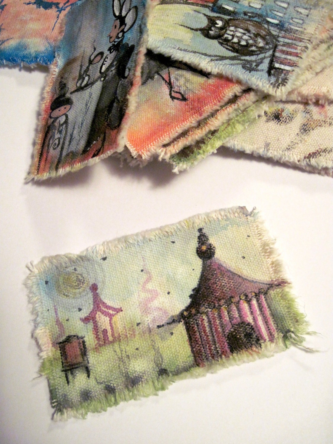 stocking stuffer circus hand painted bookmark