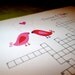 NEW Wedding Crossword Puzzle - Love Birds - Perfect for weddings, rehearsal dinners and showers