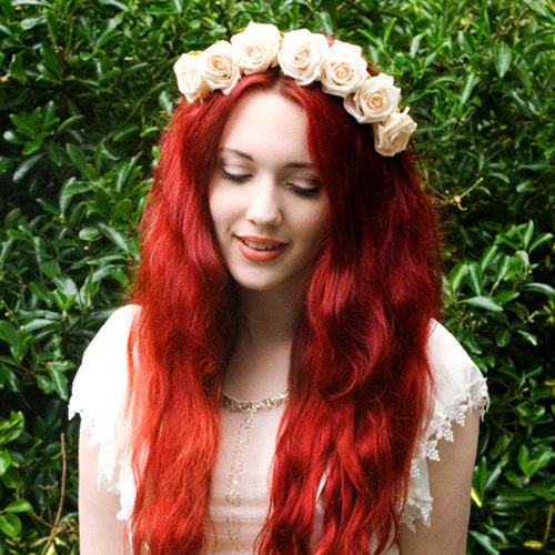 Whole Lotta Rosie Headband - Cream