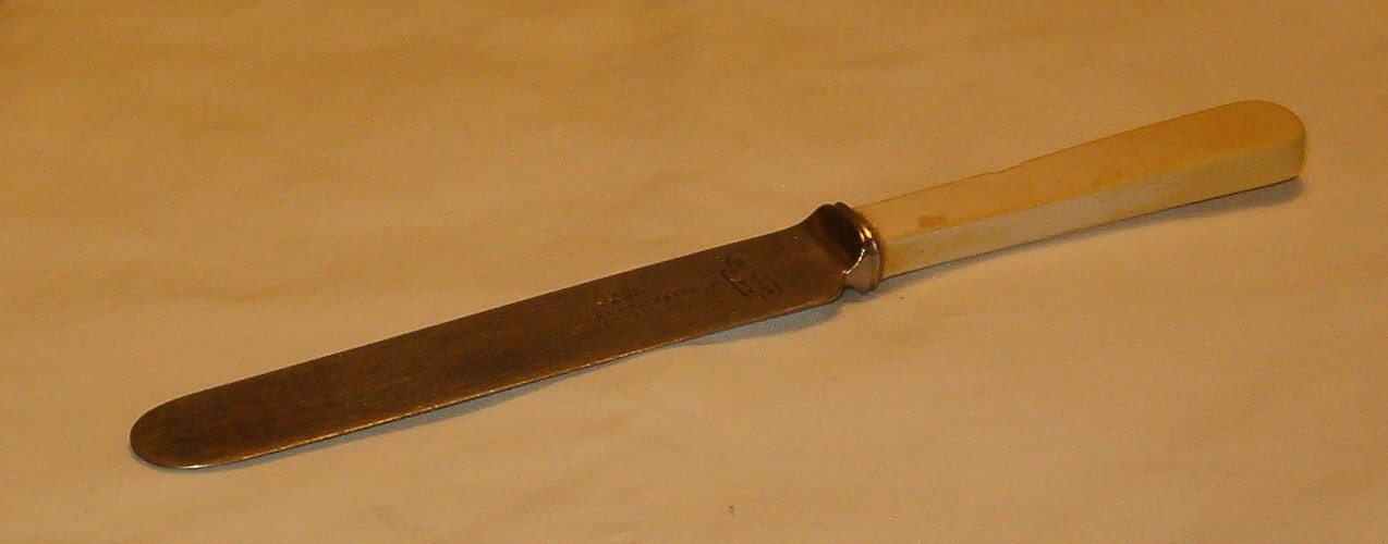 Vintage Ivory Handled Knife Sheffield Firth by softlychic on Etsy