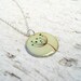 Dandelion Necklace in Olive Small Pendant, Eco Friendly