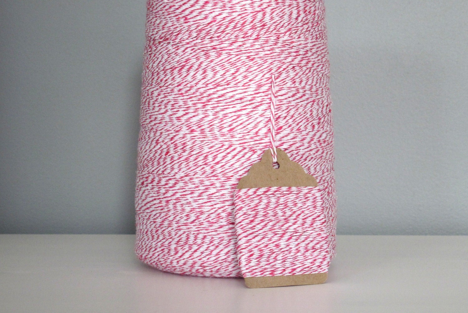 25 Yards of Pink and White Baker's Twine