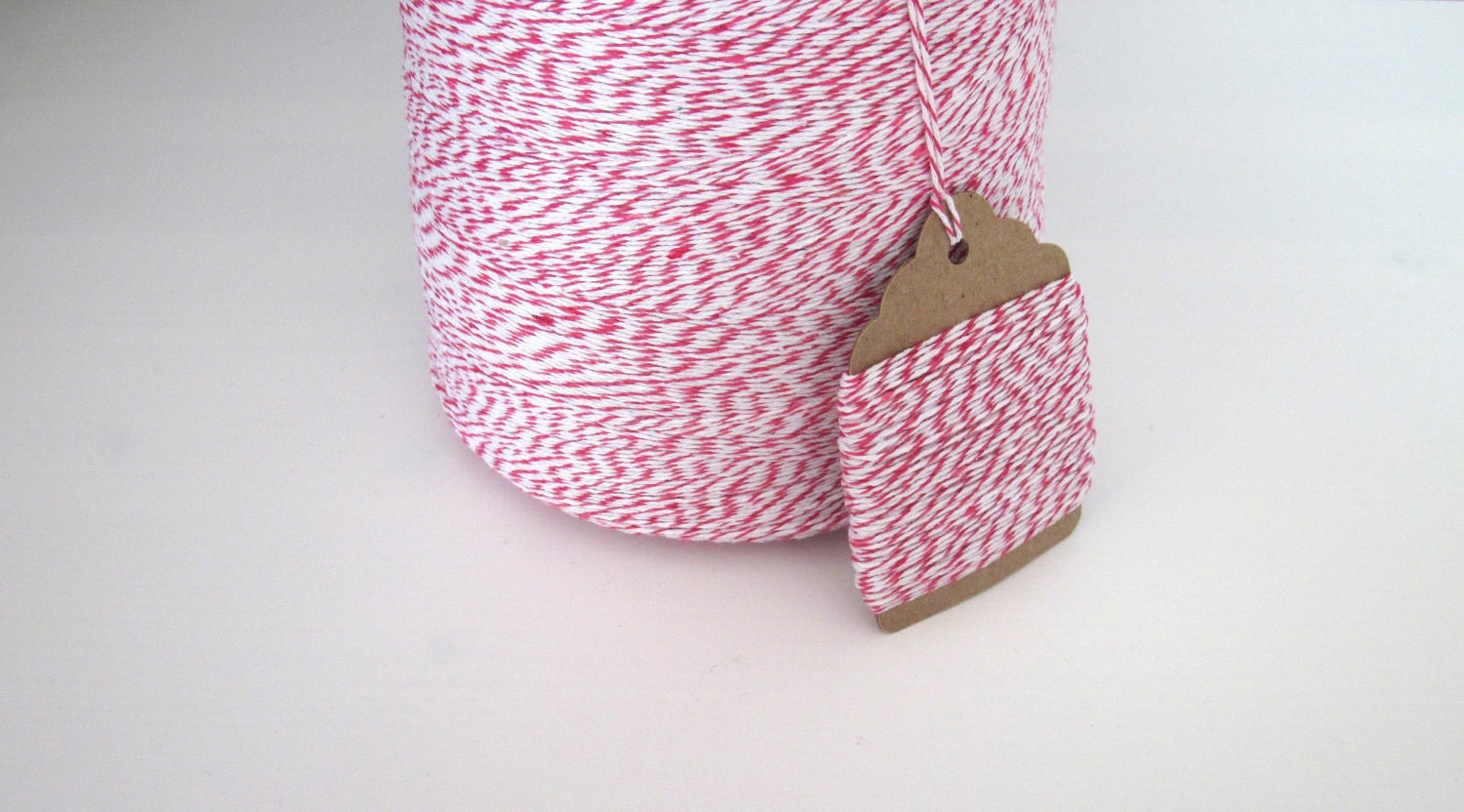 50 Yards of Pink and White Baker's Twine