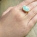 Chalcedony gold ring - mint green ring - Simple gold rings - Mothers Day Sale