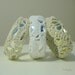 Crochet Lace Bangle Bracelet Silver or Gold