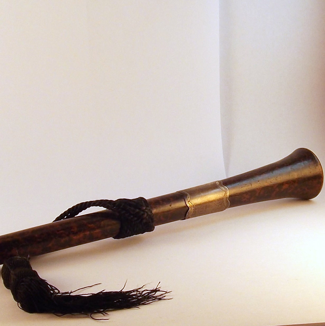 Vintage Parasol Handle - Sterling and Wood