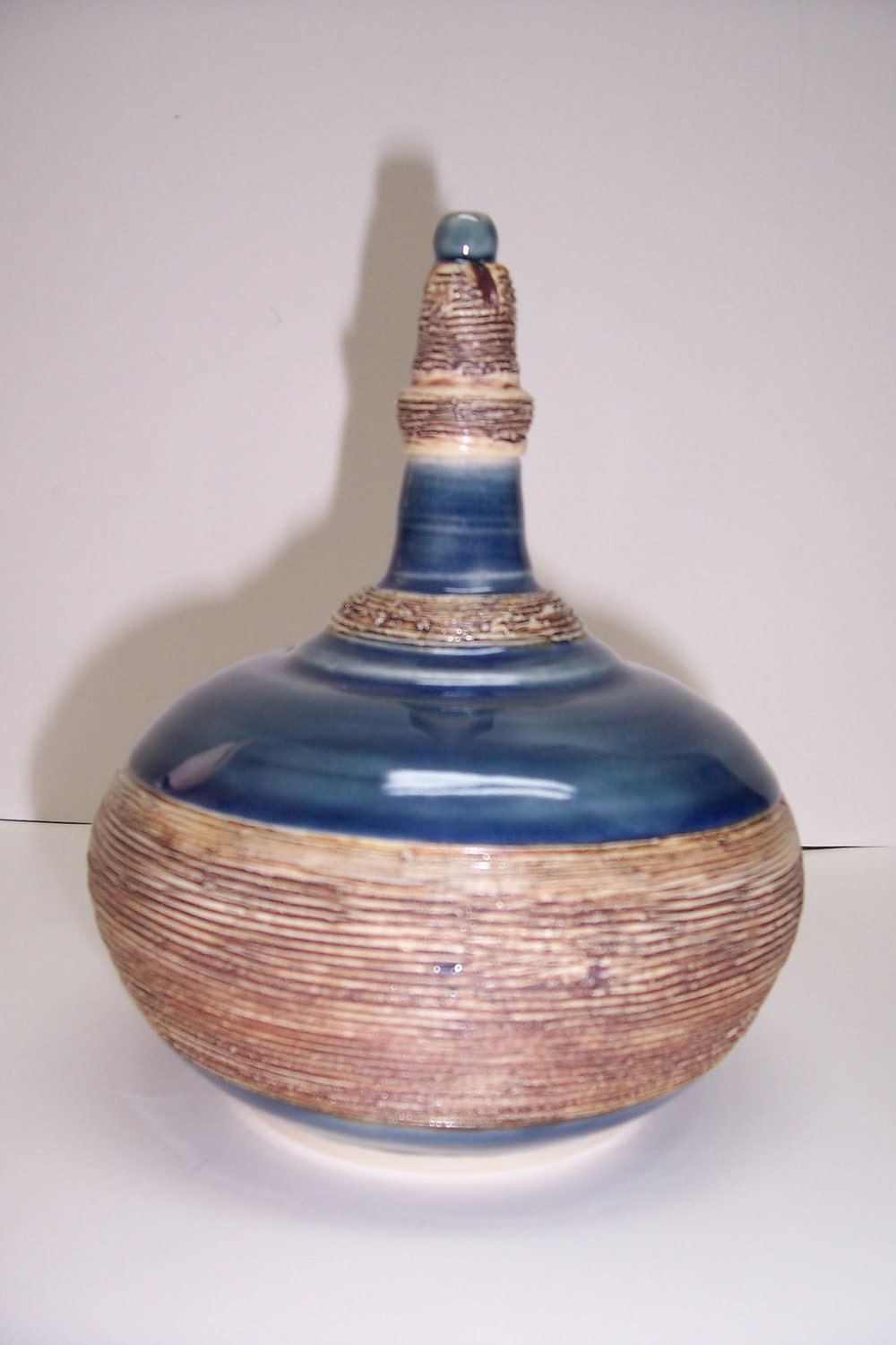 Blue Jar, carafe, water jug, handmade ceramic pottery, liquor jug, stoneware, porcelaine, mothers day gift, home decor