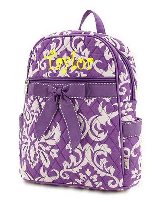 Personalized Backpack Toddler Girls Purple By Mauricemonograms