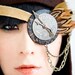 Steampunk clock face eye patch