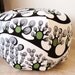 Abstract Trees, Ikea Fabric, 18" Pouf/Ottoman