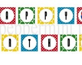 The Super Mario Brothers Collection PRINTABLE Party Happy Birthday Banner