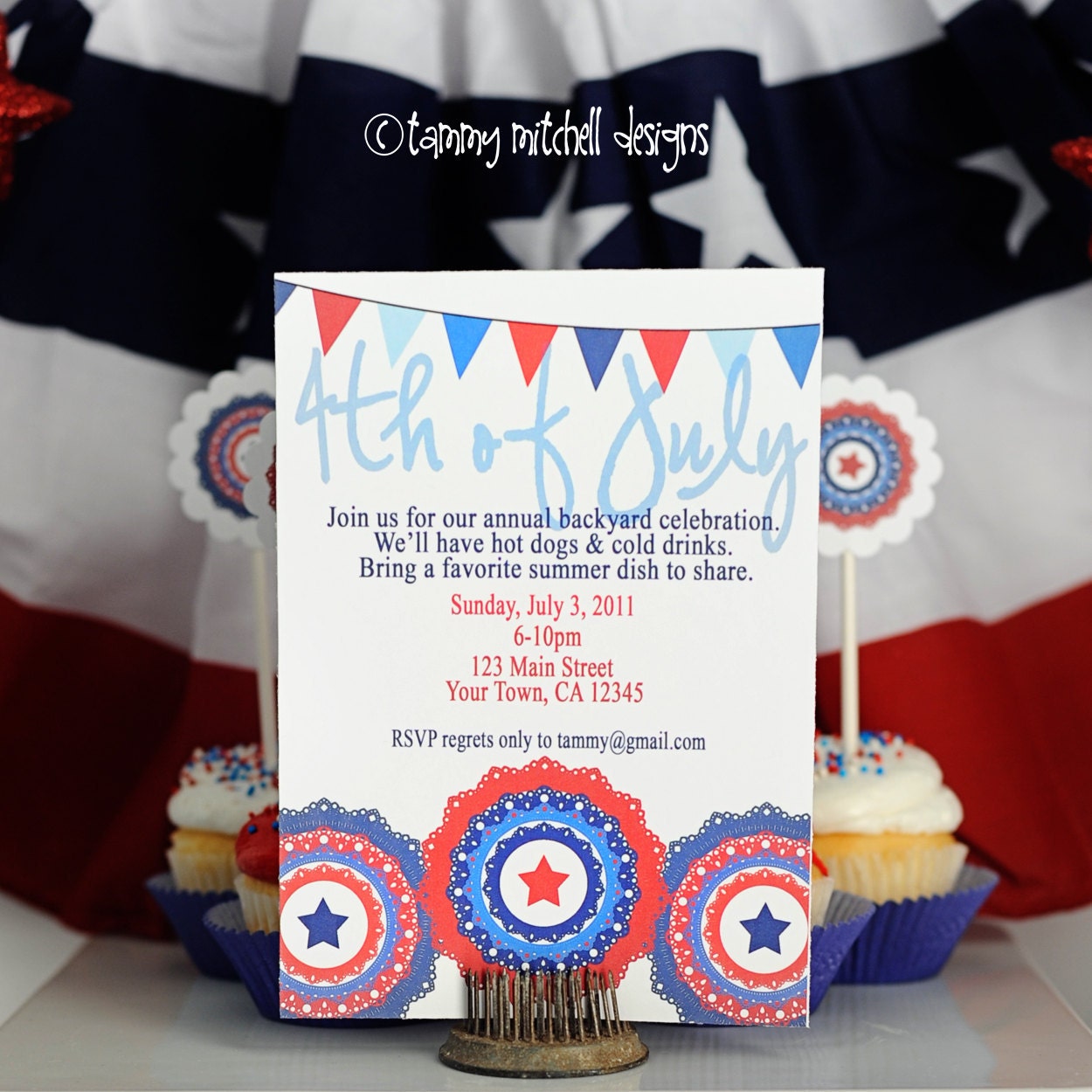 The 4th of July/Election night party Patriotic Red, White and Blue Party Printable Collection