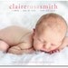 baby girl or boy birth announcement photo birth announcement modern - sweet