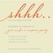 custom surprise adult birthhday party invitation invites - shhhh