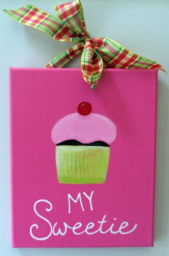 8x10" cupcake canvas