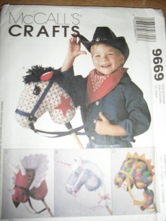McCalls 9669 Stick Horse and Dinosaur Pattern